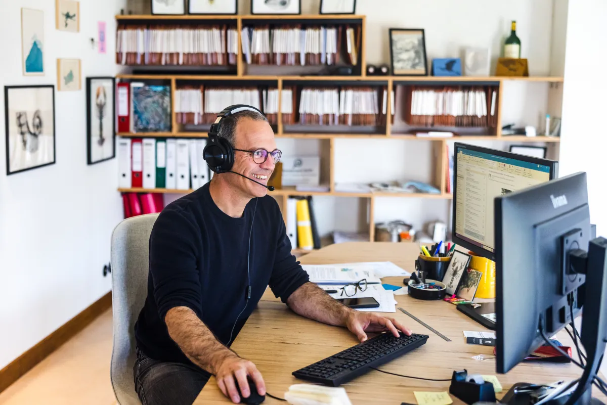 Aurélien de Wazières au bureau